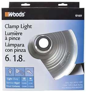 8-1/2" Aluminum Clamp Light/Cord