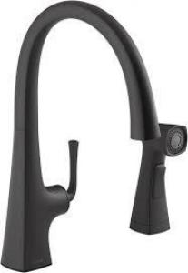 Kohler Matte Blk Kitchen Faucet