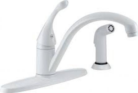 Delta White Single Handle Faucet